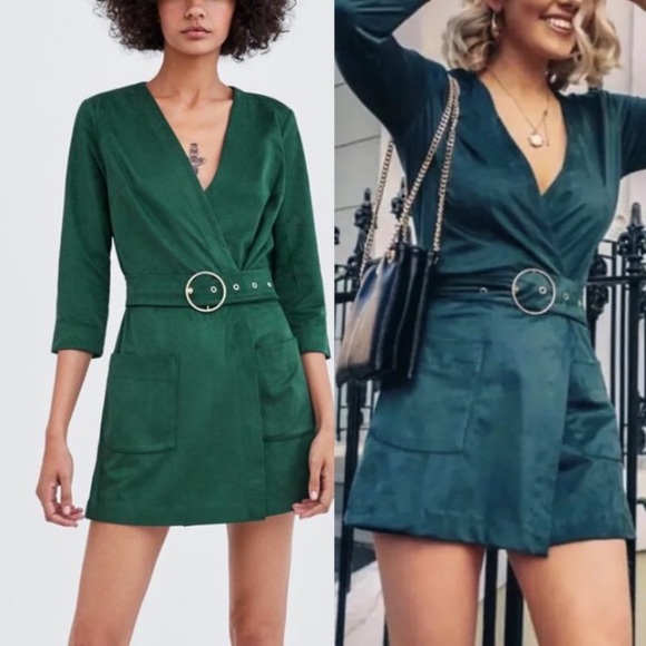 Onesie Green ‘suede’ size small - Picture 6 of 6